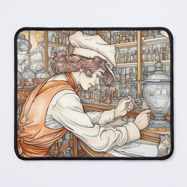 Item preview, Barista drawing designed and sold by ComicsFactory.