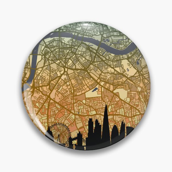 Item preview, London Skyline Map designed and sold by ArtPrints.
