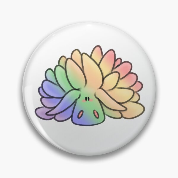Item preview, Pastel Rainbow Gradient Leaf Sheep Sea Slug designed and sold by artpawsii.