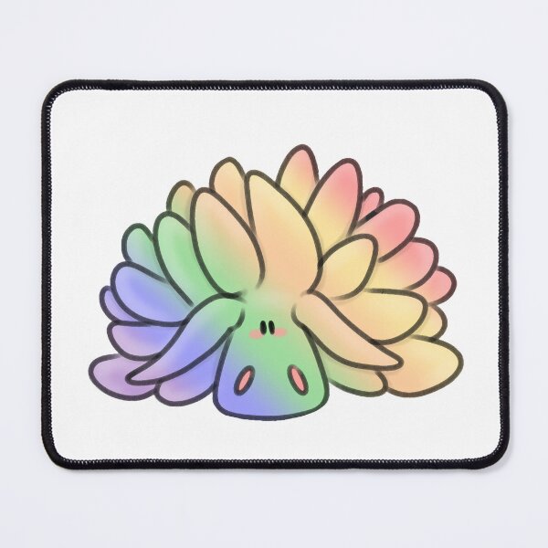 Item preview, Pastel Rainbow Gradient Leaf Sheep Sea Slug designed and sold by artpawsii.