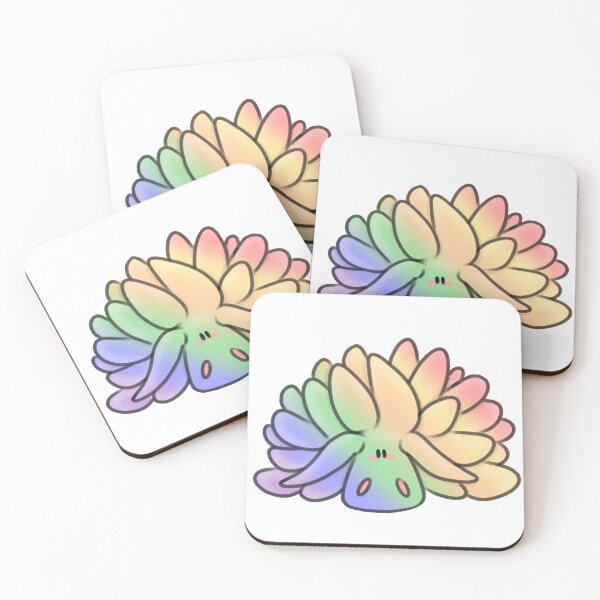 Item preview, Pastel Rainbow Gradient Leaf Sheep Sea Slug designed and sold by artpawsii.