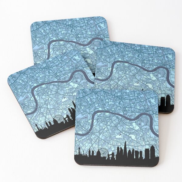 Item preview, London Skyline Map designed and sold by ArtPrints.