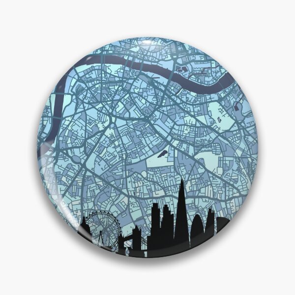 Item preview, London Skyline Map designed and sold by ArtPrints.
