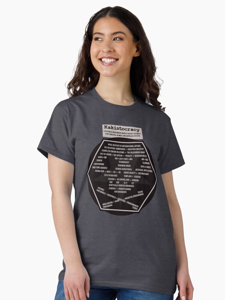 Thumbnail 1 of 7, Classic T-Shirt, Kakistocracy - Ruled by the Worst People designed and sold by thedrumstick.