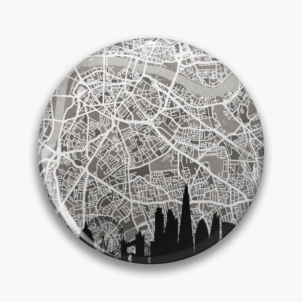 Item preview, London Skyline Map designed and sold by ArtPrints.