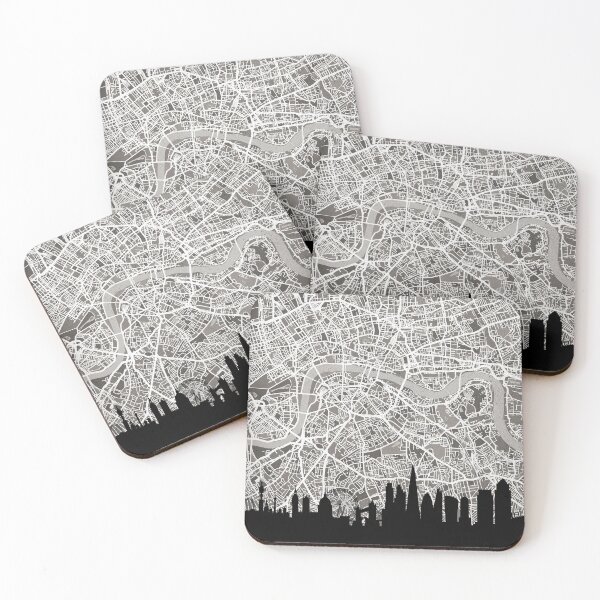 Item preview, London Skyline Map designed and sold by ArtPrints.