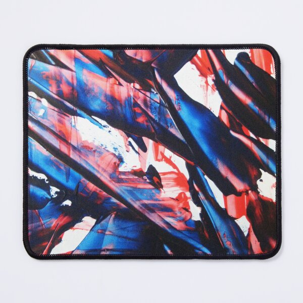 Item preview, Abstract pattern broken glass pane of a church red blue pink white designed and sold by G-M-Designs.