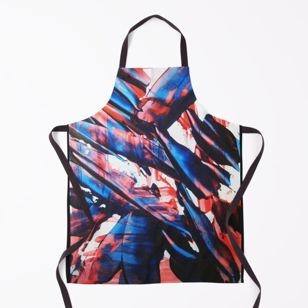 Item preview, Abstract pattern broken glass pane of a church red blue pink white designed and sold by G-M-Designs.