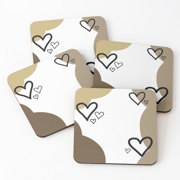 Item preview, Hearts on Beige Background  designed and sold by desiins-by-krii.