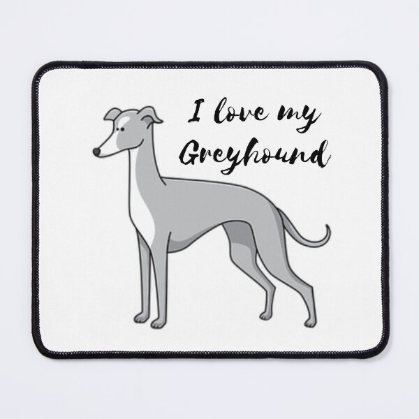 Item preview, I love my Greyhound cute cartoon designed and sold by MeganOliviaart.