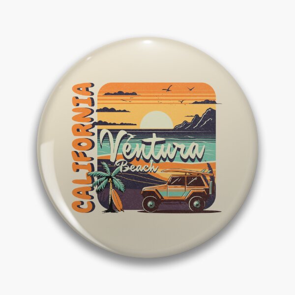 Item preview, Ventura Beach | Ventura California | Vintage Style designed and sold by Tee-Craftify.