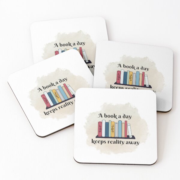 Item preview, A book a day keeps reality away designed and sold by SN-DesignShop.