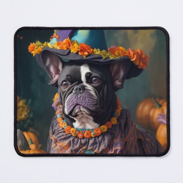 Item preview, "Boo-lldog: Frenchie Haunts of Halloween" #FrenchieBoo, #TrickOrTreatFrenchie designed and sold by Thehobbiehouse.