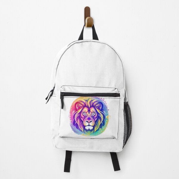 Item preview, The Lion King Character Ilustration - Colorful Lion Face designed and sold by AITeeGenius.