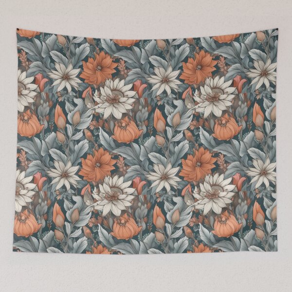 Item preview, Harmonious floral and botanical pattern designed and sold by RidaSalArt.