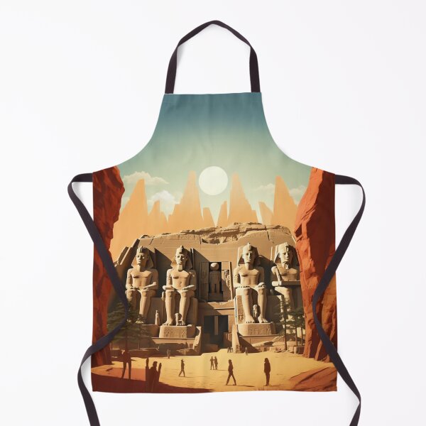 Item preview, A Vintage Travel Illustration of Abu Simbel Tempel - Egypt designed and sold by GoodOldVintage.