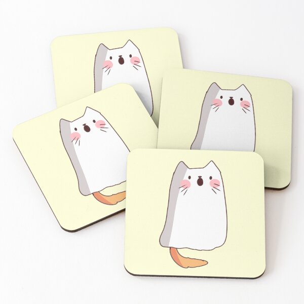 Item preview, ghost cat illustration  designed and sold by Mayarart.