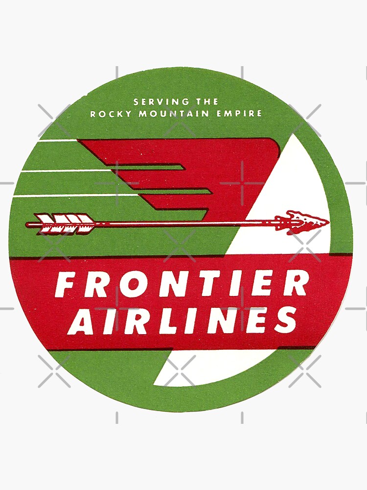 Frontier Airlines Sticker For Sale By Bloxworth Redbubble