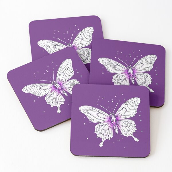 Item preview, White Neon Butterfly designed and sold by IrinaVIS.
