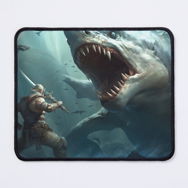Item preview, Battle the Shark Monster designed and sold by Richard-Y.