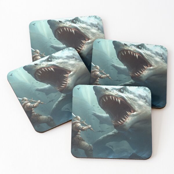 Item preview, Battle the Shark Monster designed and sold by Richard-Y.