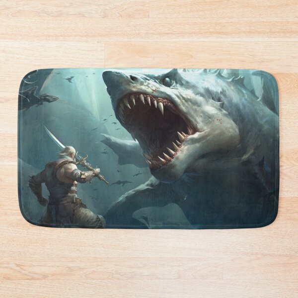 Item preview, Battle the Shark Monster designed and sold by Richard-Y.