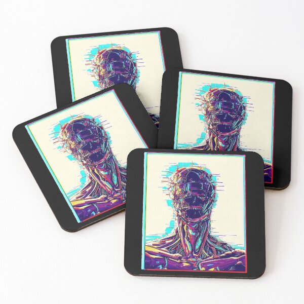 Item preview, Spooky glitch undead portrait designed and sold by TomFrontierArt.
