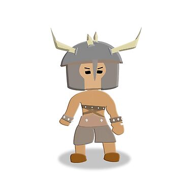 Where's my Rageblade? - Chibi Bedwars Barbarian Design Greeting