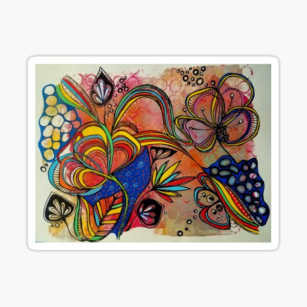 Abstract Flow Sticker