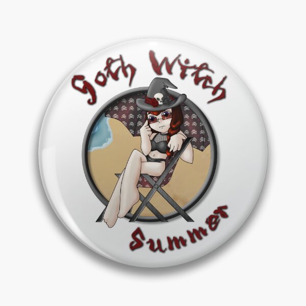 Item preview, Goth Witch Beach Day (with Text) designed and sold by mxminty.