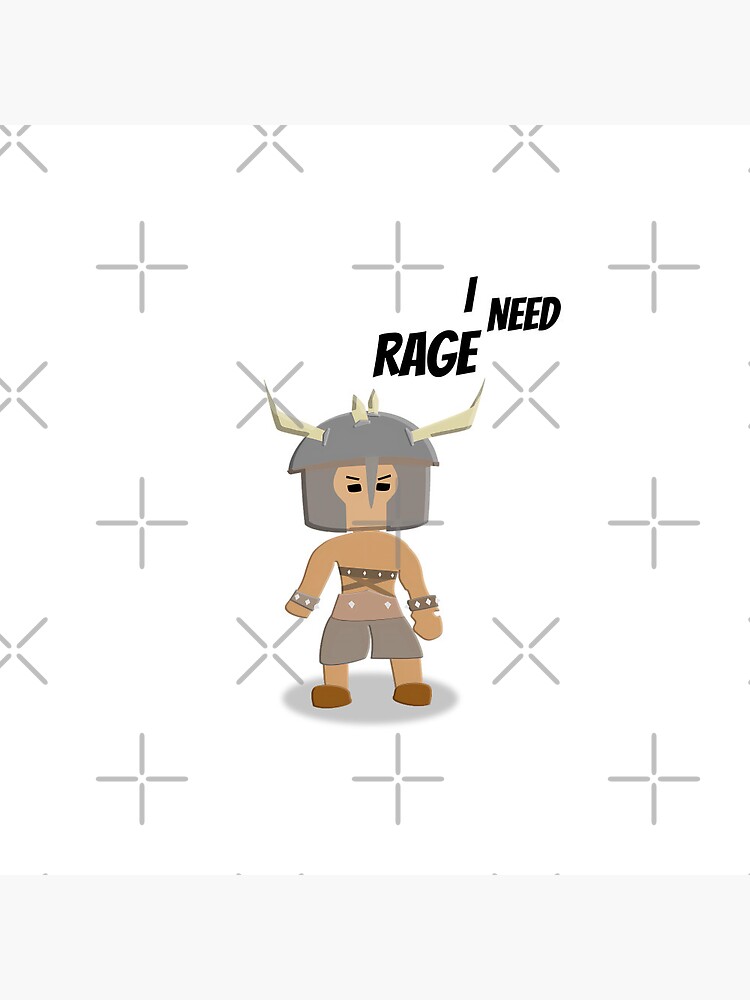 Where's my Rageblade? - Chibi Bedwars Barbarian Design Greeting