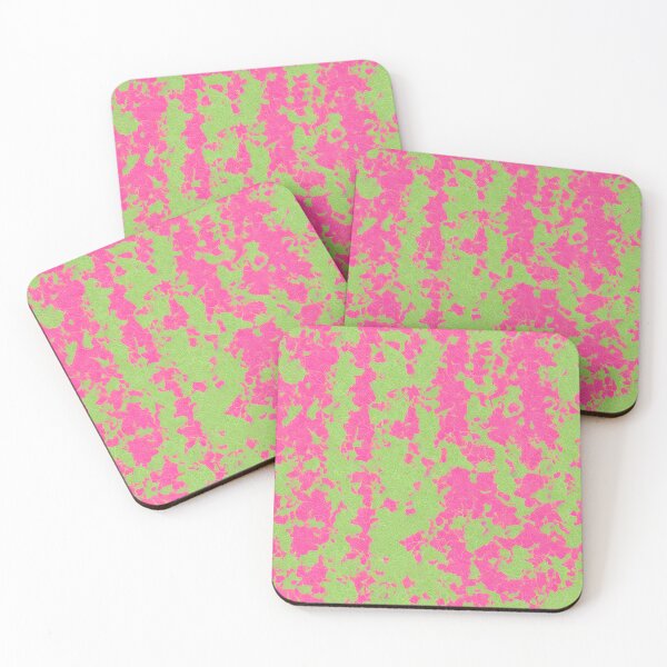 Item preview, Hot Pink and neon Green abstract tie dye texture pattern designed and sold by patterncrow.