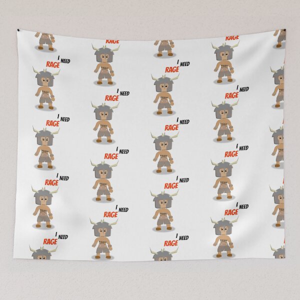 Item preview, Standing Rage - Chibi Bedwars Barbarian Design [Orange] designed and sold by TyxShop.