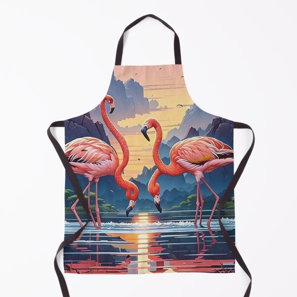 Item preview, Flamingos wading at sunset designed and sold by George Hutton Hunter.