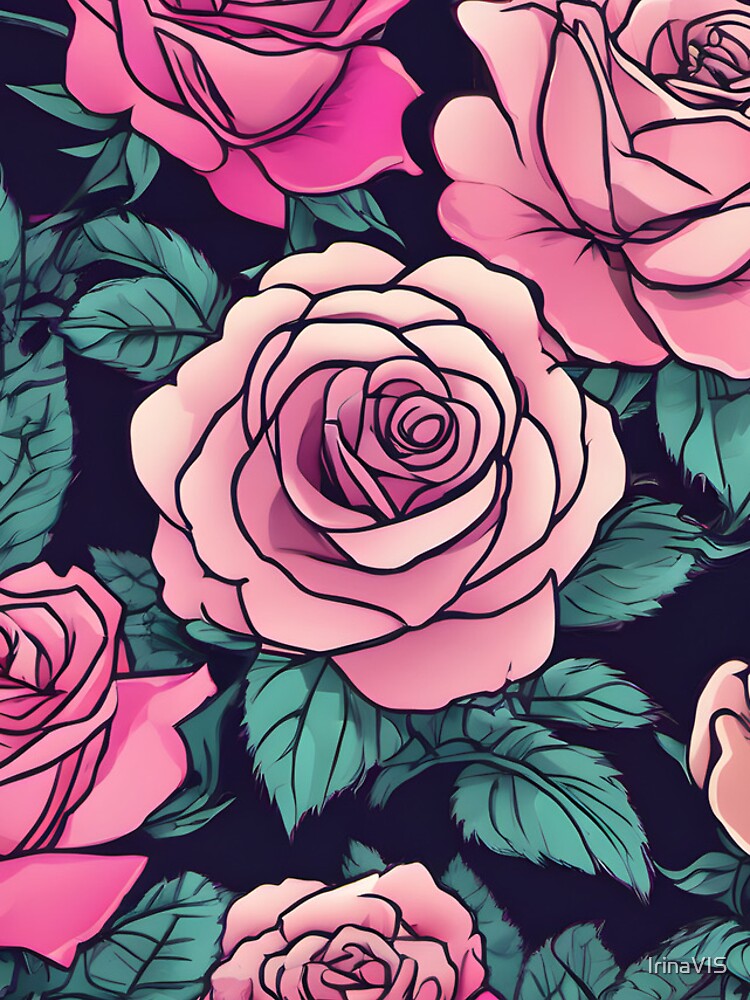 Thumbnail 4 of 4, iPhone Case, Neon Punk Rose Pattern designed and sold by IrinaVIS.