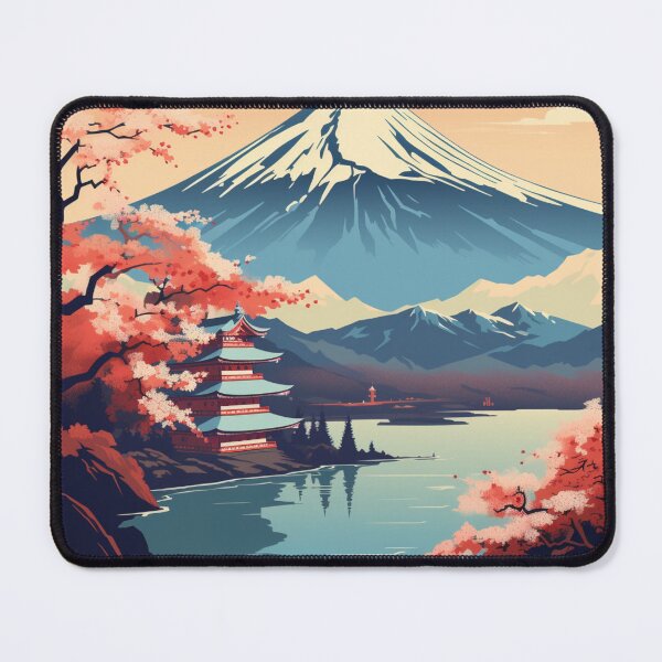 Item preview, A Vintage Travel Illustration of Mount Fuji - Japan designed and sold by GoodOldVintage.