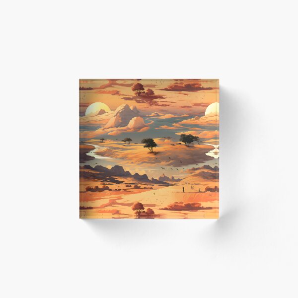 Item preview, Fantasy Landscapes Plains Pattern 3 designed and sold by DigitalPatternx.
