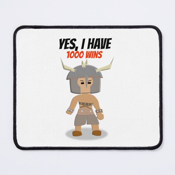 Item preview, "Yes, I have 1000 Wins" - Chibi Bedwars Barbarian Design designed and sold by TyxShop.