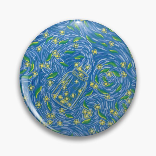 Item preview, Starry Evening Fireflies Pattern designed and sold by paintedpansy.