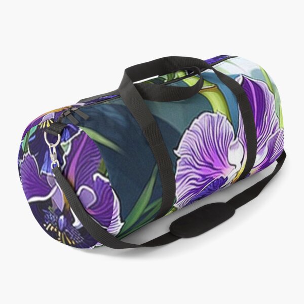 Item preview, Purple Irises with Bamboo designed and sold by George Hutton Hunter.