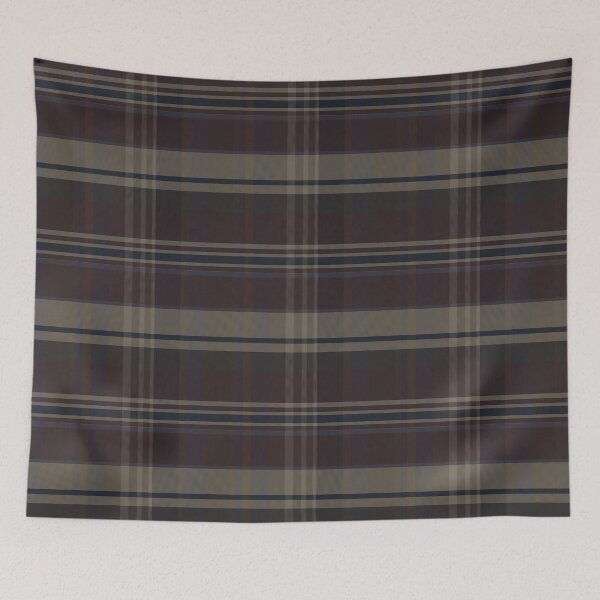 Item preview, Dark Academia Aesthetic Iona 2 Hand Drawn Textured Plaid Pattern designed and sold by GenAumonier.