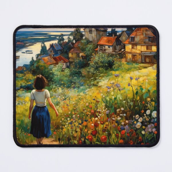 Item preview, One Summer Day - Impressionist Scenery Art Print designed and sold by Alcyonian.
