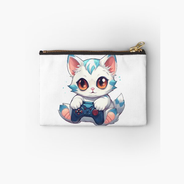 Item preview, Cute cat playing videogames designed and sold by grebie.
