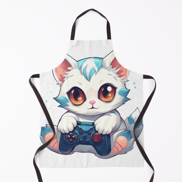 Item preview, Cute cat playing videogames designed and sold by grebie.