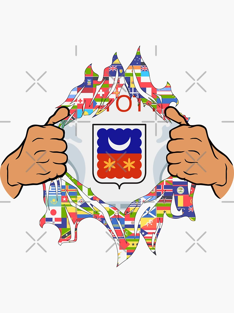 Mayotte Flag Map Sticker Sticker for Sale by Drawingvild