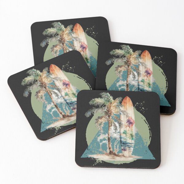 Item preview, Modern Classic, Colorful Surfing Tropical Art Design designed and sold by OceanIconic.