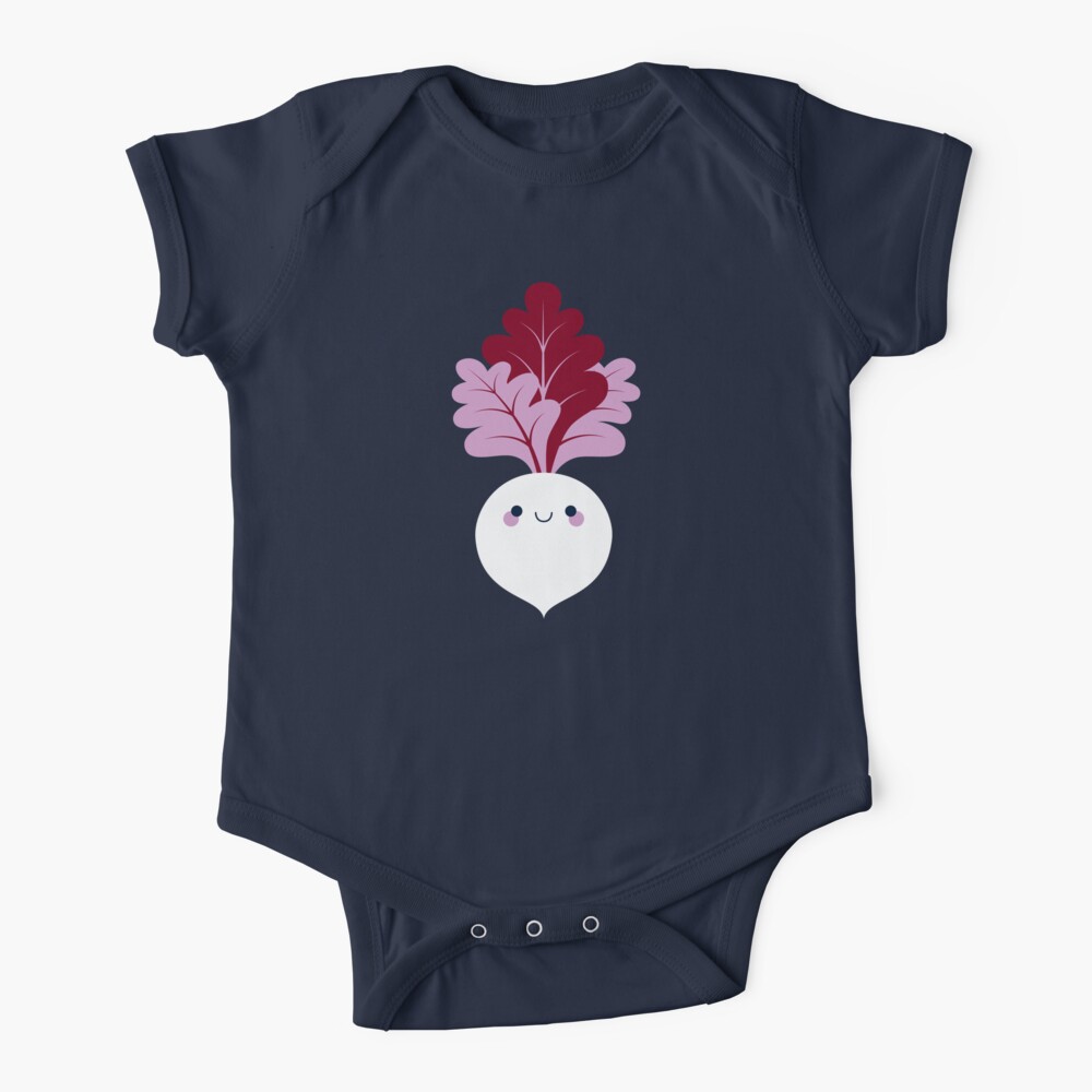 Cute white beetroot Baby One-Piece