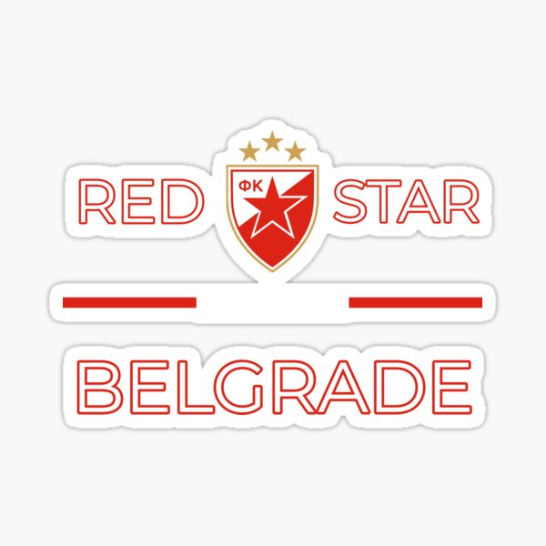 Fk crvena zvezda soccer team logo soccer teams decals, decal sticker #13535