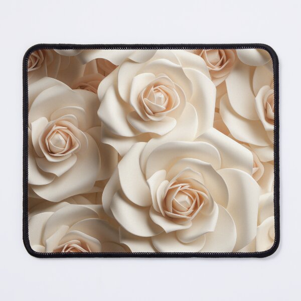 Item preview, 3D White Roses Floral designed and sold by CoputerEasel.