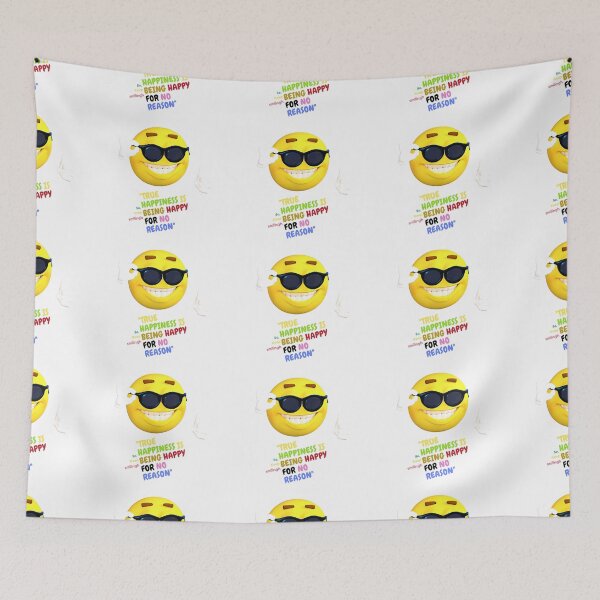Item preview, "True happiness is being happy for no reason". designed and sold by Fernandavaladao.